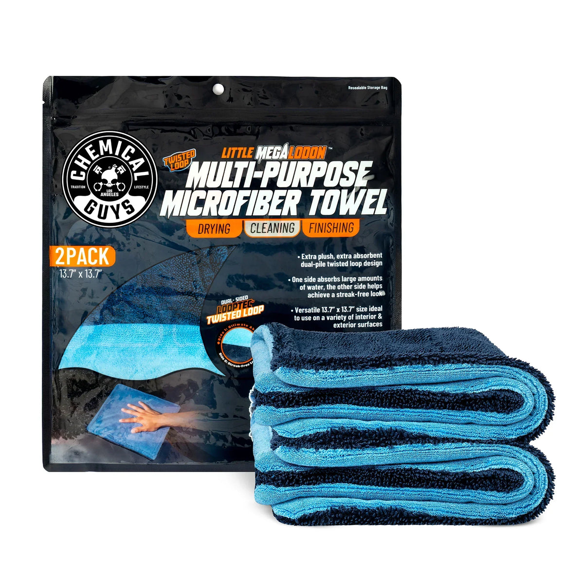 Little Megalodon Multi-Purpose Microfiber Towel 2-Pack